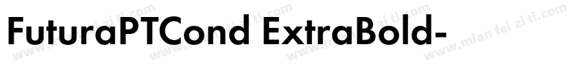 FuturaPTCond ExtraBold字体转换